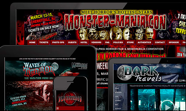 The images for Horror Metal Haunt website design 1